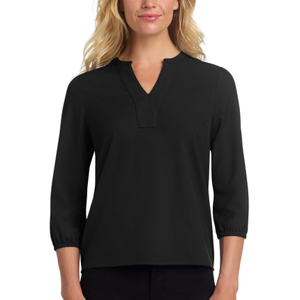Mercer+Mettle ®  Women's Stretch Crepe 3/4-Sleeve Blouse MM2011