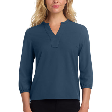 Mercer+Mettle ®  Women's Stretch Crepe 3/4-Sleeve Blouse MM2011