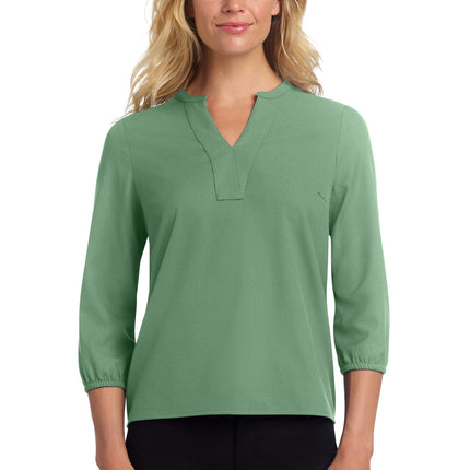 Mercer+Mettle ®  Women's Stretch Crepe 3/4-Sleeve Blouse MM2011
