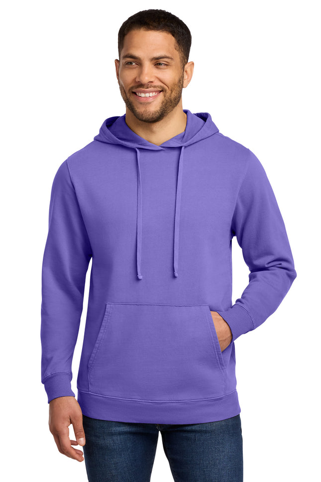 Port & Co ™  Beach Wash ®  Garment-Dyed Pullover Hooded Sweatshirt. PC098H