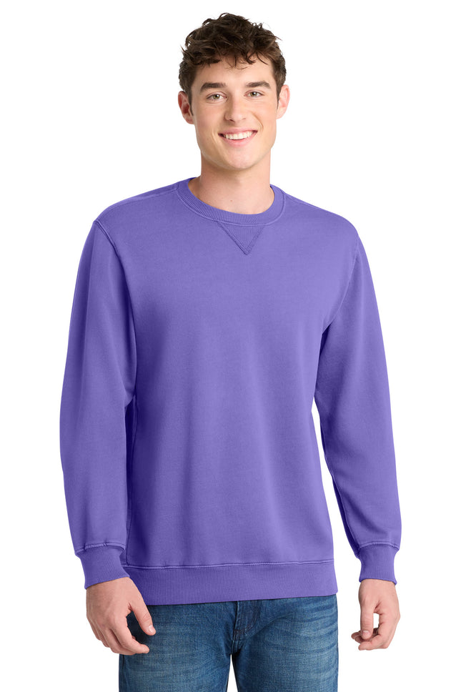Port & Co ™  Beach Wash ®  Garment-Dyed Crewneck Sweatshirt PC098