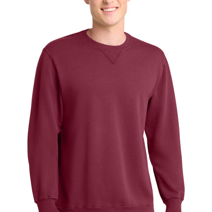 Port & Co ™  Beach Wash ®  Garment-Dyed Crewneck Sweatshirt PC098