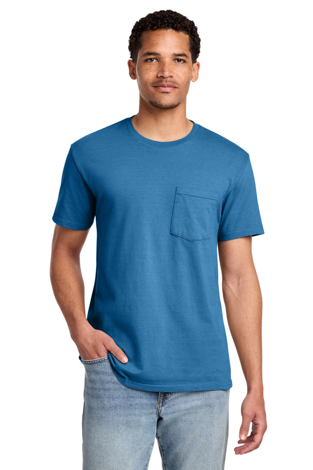 Port & Co ™  Beach Wash ®  Garment-Dyed Pocket Tee.  PC099P