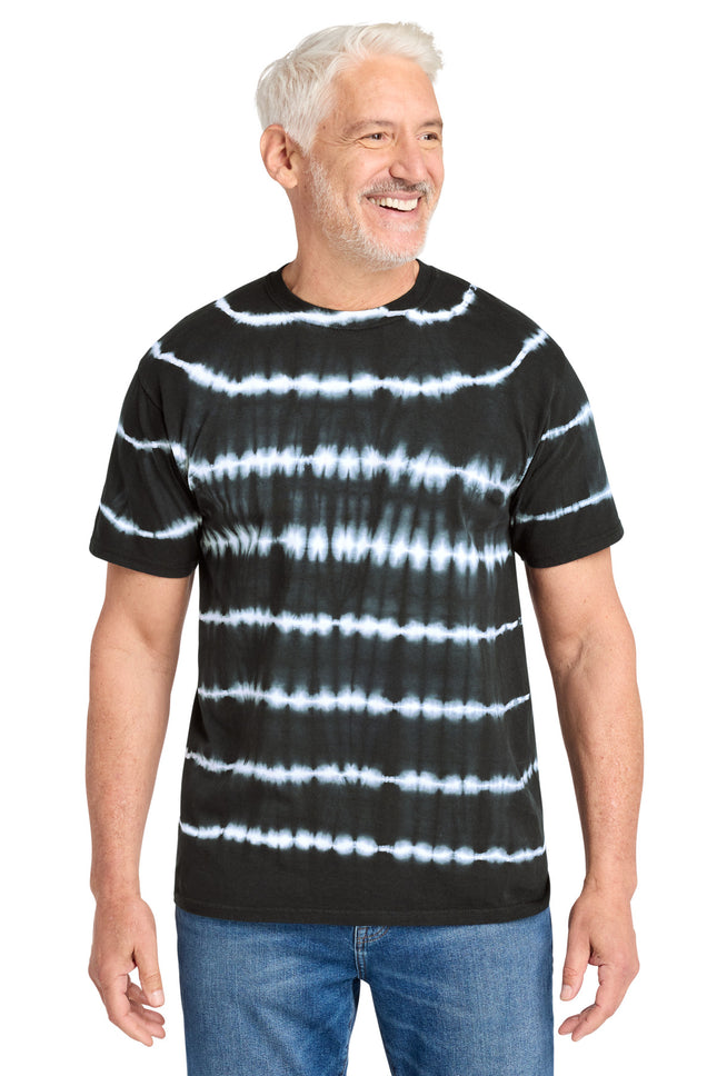 Port & Co ™  Allover Stripe Tie-Dye Tee PC142