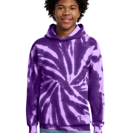 Port & Co ™  Youth Tie-Dye Pullover Hooded Sweatshirt. PC146Y