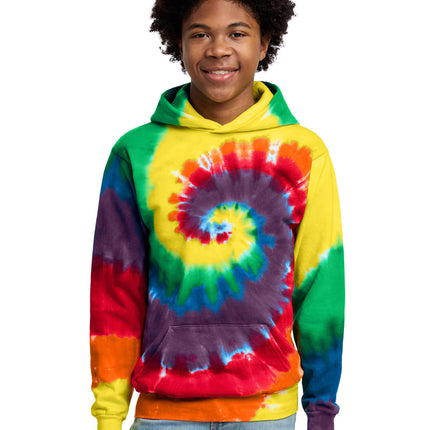 Port & Co ™  Youth Tie-Dye Pullover Hooded Sweatshirt. PC146Y