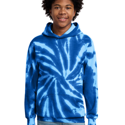 Port & Co ™  Youth Tie-Dye Pullover Hooded Sweatshirt. PC146Y