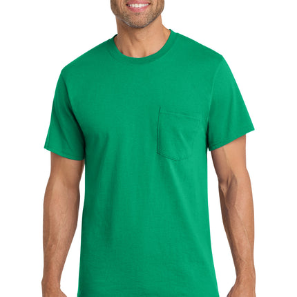 Port & Co ™  Core Cotton Pocket Tee. PC54P