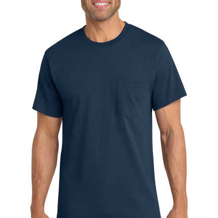 Port & Co ™  Core Cotton Pocket Tee. PC54P