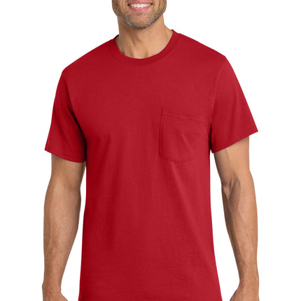 Port & Co ™  Core Cotton Pocket Tee. PC54P