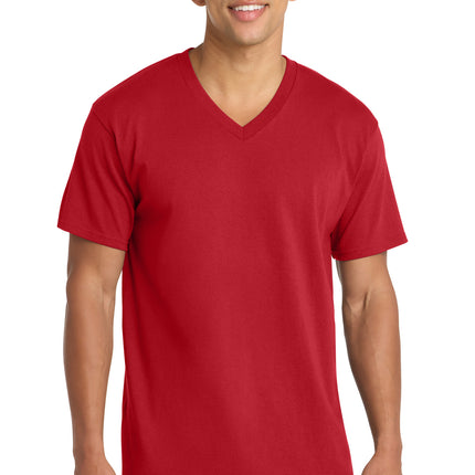 Port & Co ™  Core Cotton V-Neck Tee. PC54V