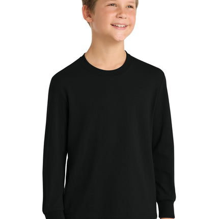 Port & Co ™  Youth Long Sleeve Core Cotton Tee. PC54YLS