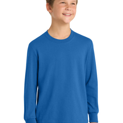 Port & Co ™  Youth Long Sleeve Core Cotton Tee. PC54YLS