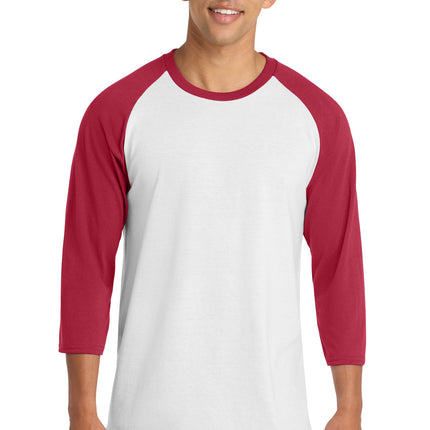 Port & Co ™  Core Blend 3/4-Sleeve Raglan Tee. PC55RS