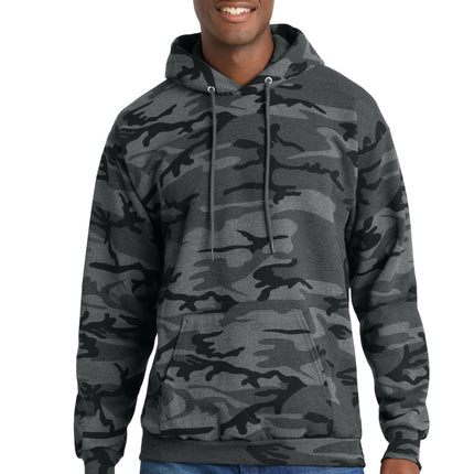 Port & Co ™  Core Fleece Camo Pullover Hooded Sweatshirt. PC78HC