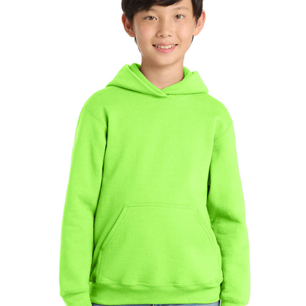 Port & Co ™  Youth Core Fleece Pullover Hooded Sweatshirt PC78YH