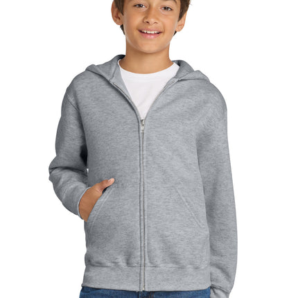Port & Co ™  Youth Core Fleece Full-Zip Hooded Sweatshirt PC78YZH
