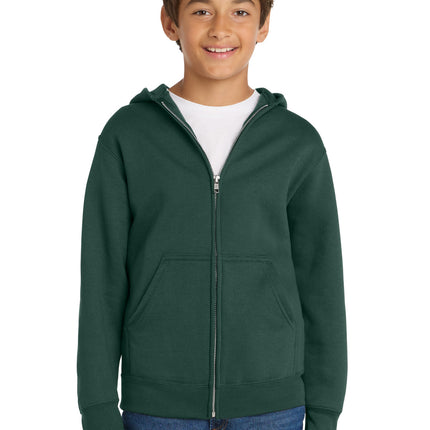 Port & Co ™  Youth Core Fleece Full-Zip Hooded Sweatshirt PC78YZH