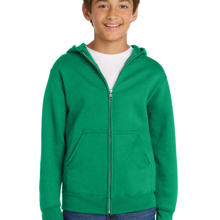 Port & Co ™  Youth Core Fleece Full-Zip Hooded Sweatshirt PC78YZH