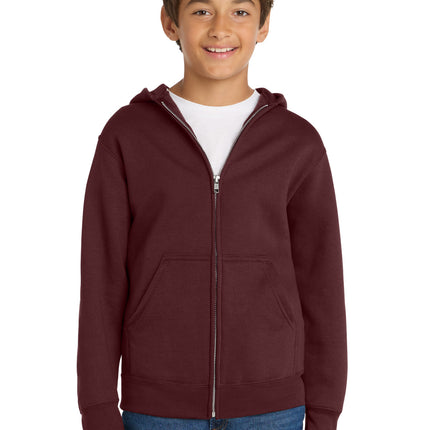 Port & Co ™  Youth Core Fleece Full-Zip Hooded Sweatshirt PC78YZH