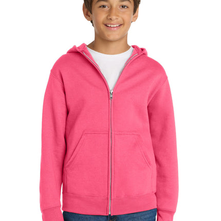 Port & Co ™  Youth Core Fleece Full-Zip Hooded Sweatshirt PC78YZH