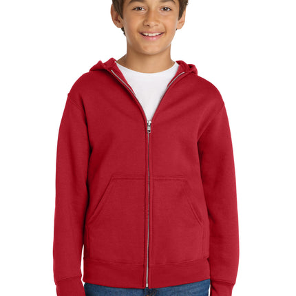 Port & Co ™  Youth Core Fleece Full-Zip Hooded Sweatshirt PC78YZH