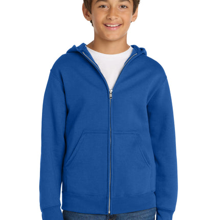 Port & Co ™  Youth Core Fleece Full-Zip Hooded Sweatshirt PC78YZH