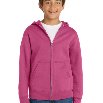 Port & Co ™  Youth Core Fleece Full-Zip Hooded Sweatshirt PC78YZH