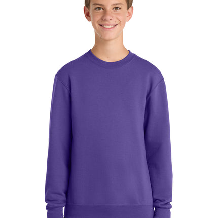 Port & Co ™  Youth Core Fleece Crewneck Sweatshirt PC78Y