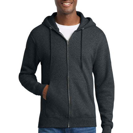 Port & Co ™  Core Fleece Full-Zip Hooded Sweatshirt. PC78ZH