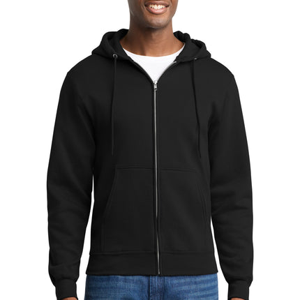 Port & Co ™  Core Fleece Full-Zip Hooded Sweatshirt. PC78ZH