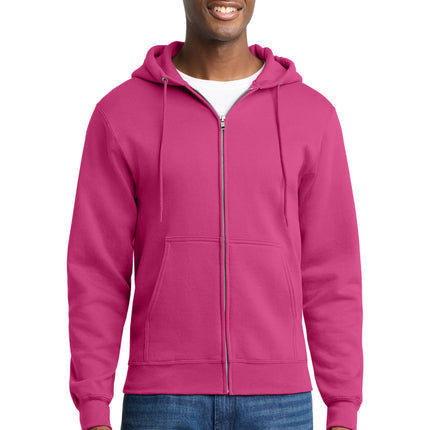 Port & Co ™  Core Fleece Full-Zip Hooded Sweatshirt. PC78ZH