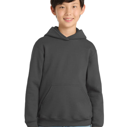 Port & Co ™  Youth Core Fleece Pullover Hooded Sweatshirt.  PC90YH
