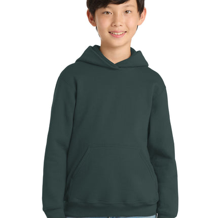 Port & Co ™  Youth Core Fleece Pullover Hooded Sweatshirt.  PC90YH