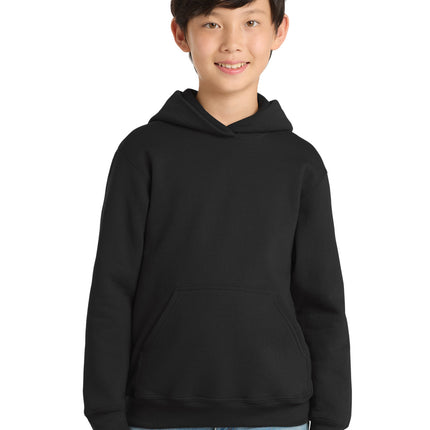 Port & Co ™  Youth Core Fleece Pullover Hooded Sweatshirt.  PC90YH