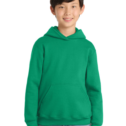 Port & Co ™  Youth Core Fleece Pullover Hooded Sweatshirt.  PC90YH