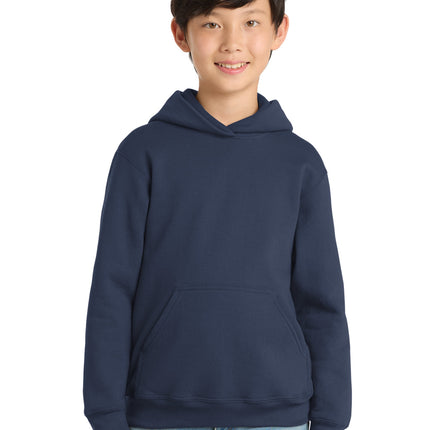 Port & Co ™  Youth Core Fleece Pullover Hooded Sweatshirt.  PC90YH