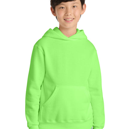 Port & Co ™  Youth Core Fleece Pullover Hooded Sweatshirt.  PC90YH
