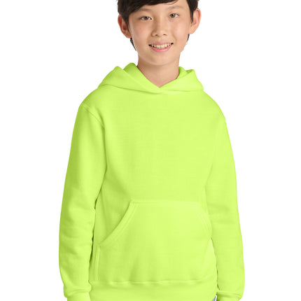 Port & Co ™  Youth Core Fleece Pullover Hooded Sweatshirt.  PC90YH