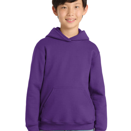 Port & Co ™  Youth Core Fleece Pullover Hooded Sweatshirt.  PC90YH