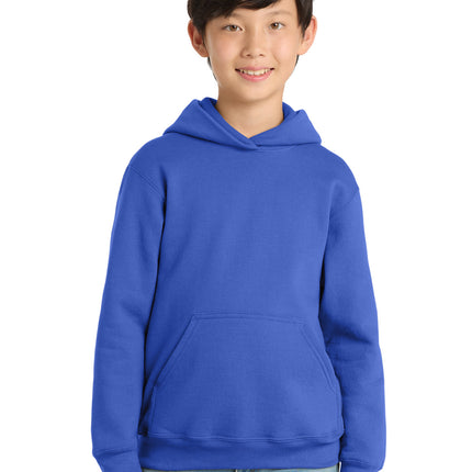 Port & Co ™  Youth Core Fleece Pullover Hooded Sweatshirt.  PC90YH