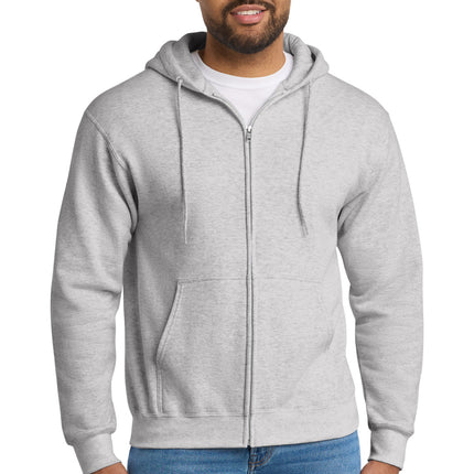Port & Co ™  Tall Essential Fleece Full-Zip Hooded Sweatshirt. PC90ZHT