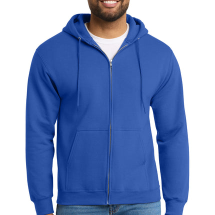 Port & Co ™  Tall Essential Fleece Full-Zip Hooded Sweatshirt. PC90ZHT