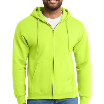 Port & Co ™  Tall Essential Fleece Full-Zip Hooded Sweatshirt. PC90ZHT
