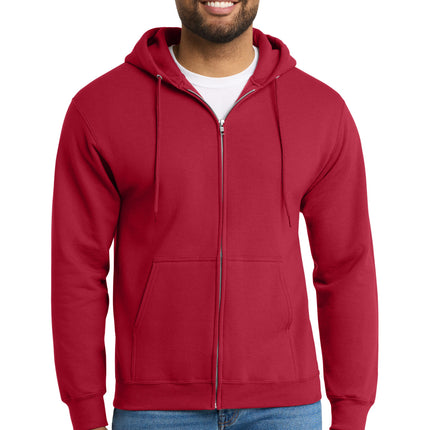Port & Co ™  Essential Fleece Full-Zip Hooded Sweatshirt.  PC90ZH