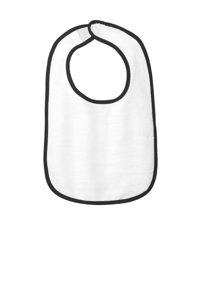 Rabbit Skins ™  Infant Contrast Trim Terry Bib. RS1003