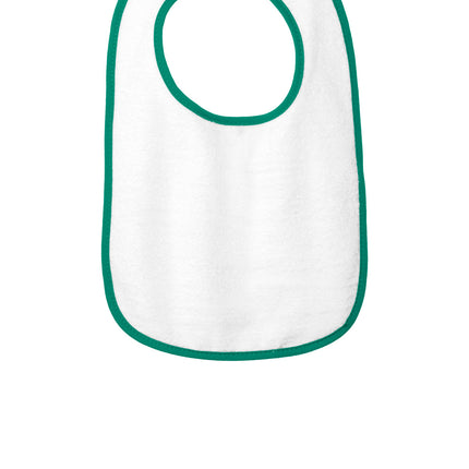 Rabbit Skins ™  Infant Contrast Trim Terry Bib. RS1003
