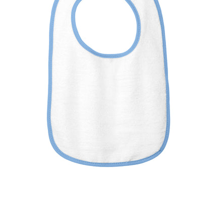 Rabbit Skins ™  Infant Contrast Trim Terry Bib. RS1003