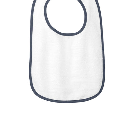Rabbit Skins ™  Infant Contrast Trim Terry Bib. RS1003