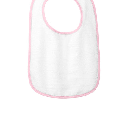 Rabbit Skins ™  Infant Contrast Trim Terry Bib. RS1003